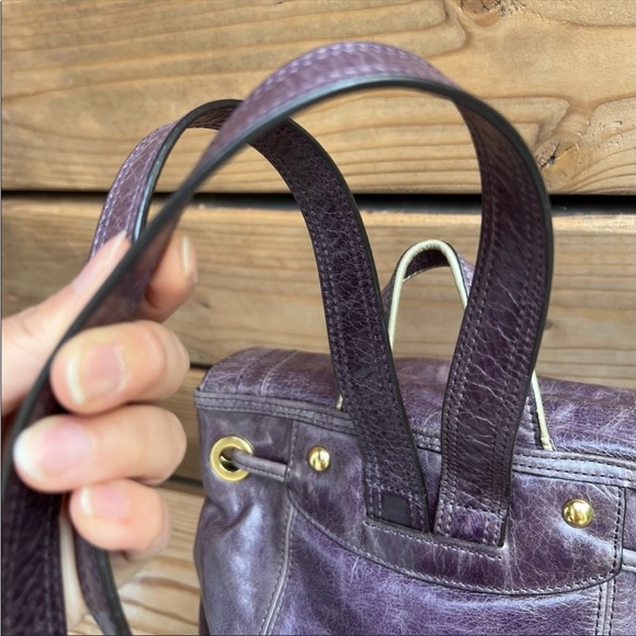 Rare Coach Distressed Leather Drawstring Backpack - Picture 11 of 11